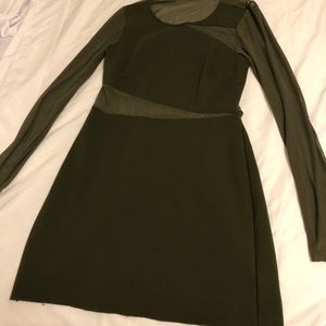 Olive green dress from urban outfitters